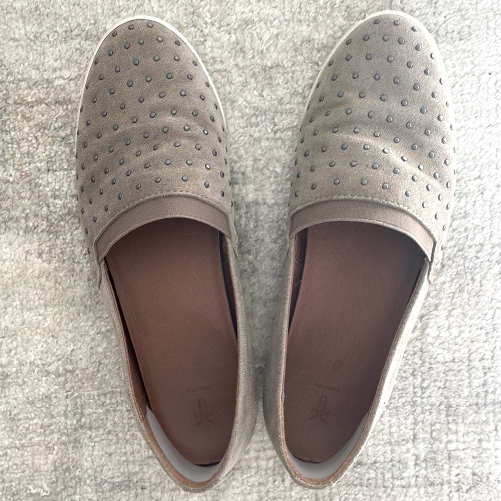 Frye flats with studded details